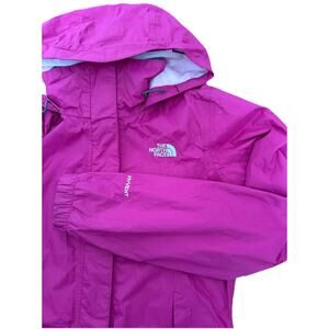 The North Face Women’s XS HyVent Jacket Hooded Rain Windbreaker Pink Magenta